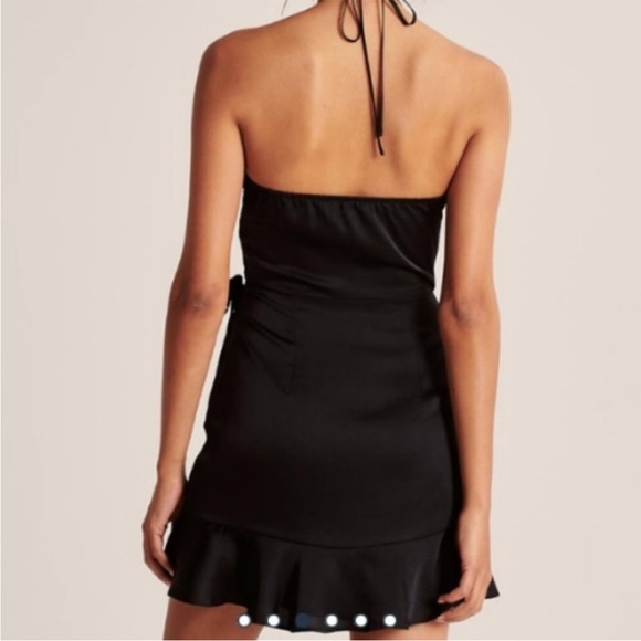 NWT Abercrombie Ruffle Hem Halter Dress - Picture 2 of 6